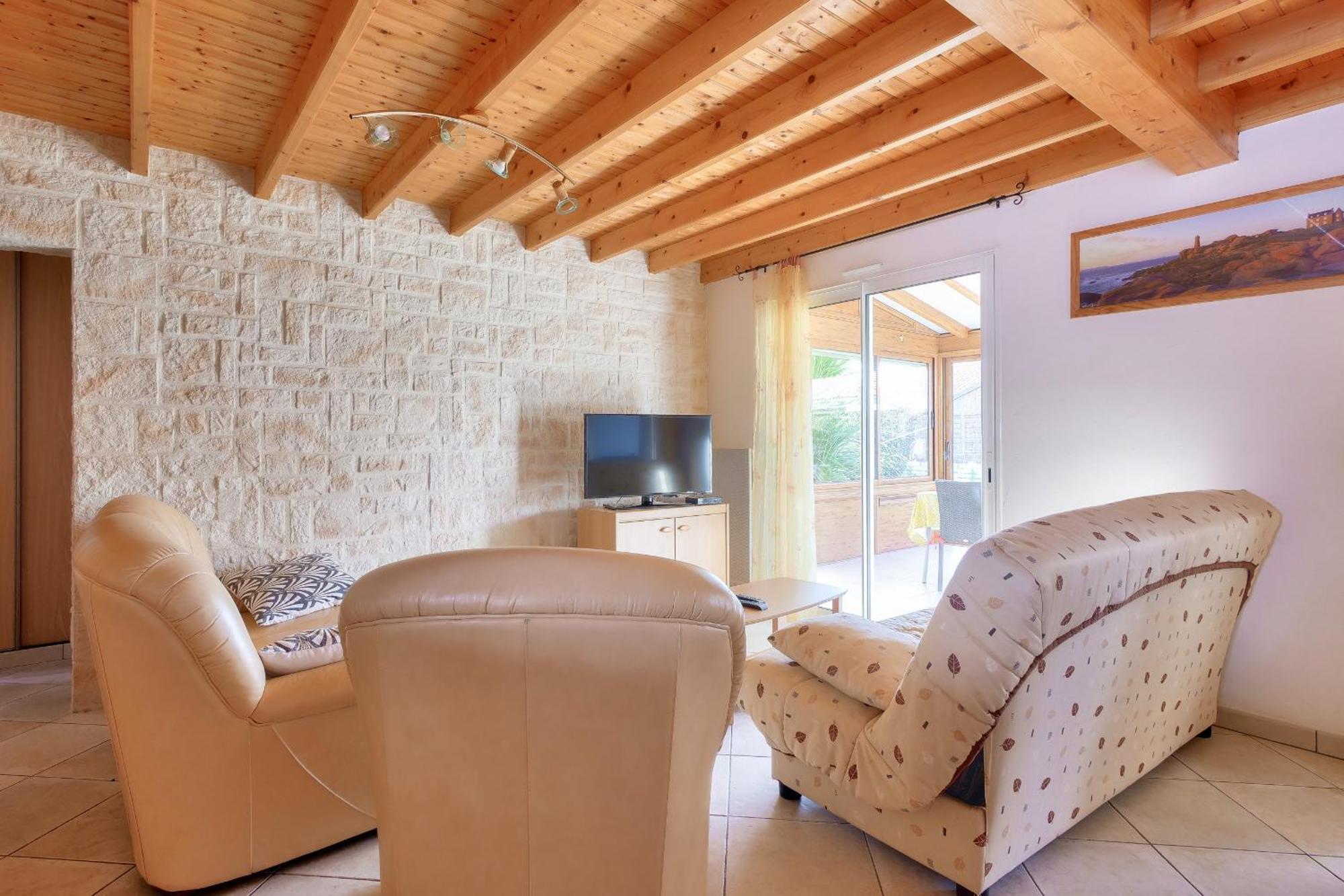 Maison Pour 8 - 5Min De La Plage - Jardin & Veranda Longeville-sur-Mer Exteriér fotografie